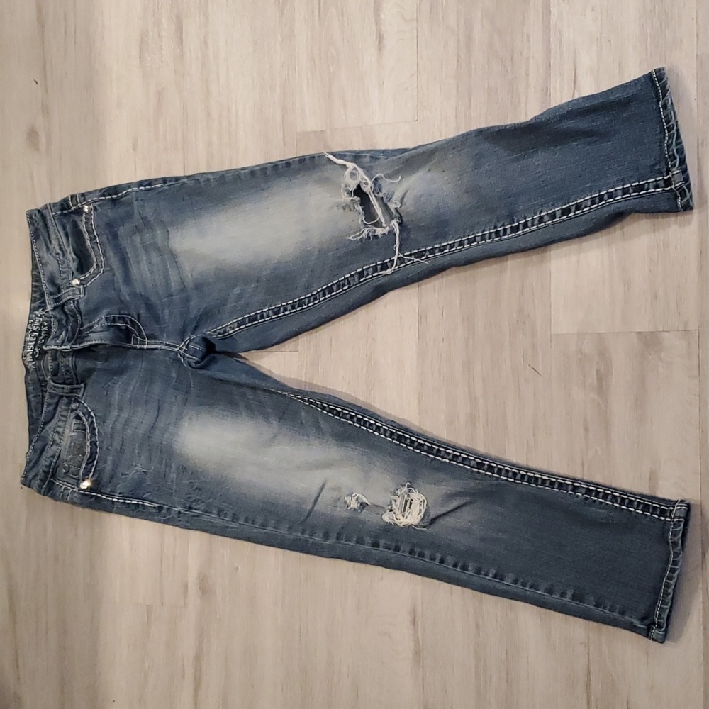 Paisley Sky Capri jeans